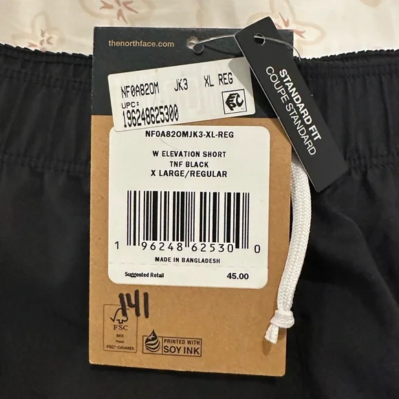 NWT The North Face Elevation Short, Sz XL - Picture 4 of 4